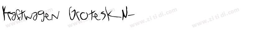 Kraftwagen Grotesk N字体转换